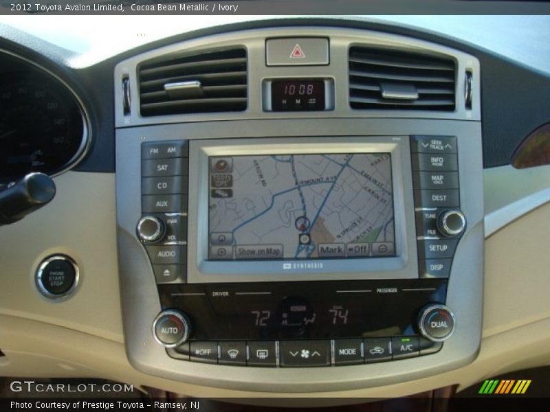 Cocoa Bean Metallic / Ivory 2012 Toyota Avalon Limited