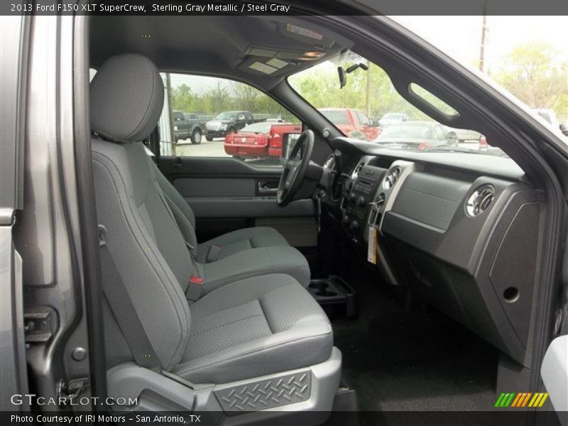 Sterling Gray Metallic / Steel Gray 2013 Ford F150 XLT SuperCrew