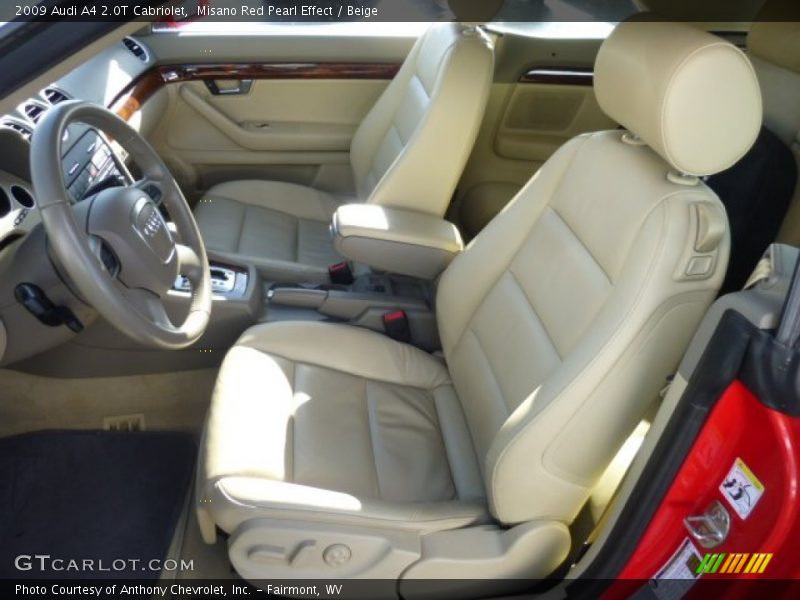 Misano Red Pearl Effect / Beige 2009 Audi A4 2.0T Cabriolet