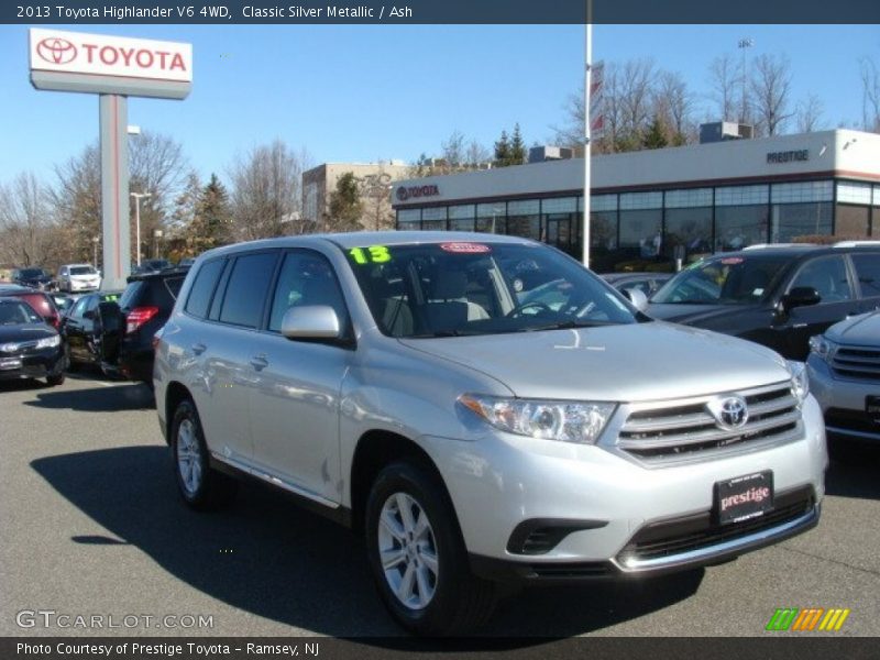Classic Silver Metallic / Ash 2013 Toyota Highlander V6 4WD
