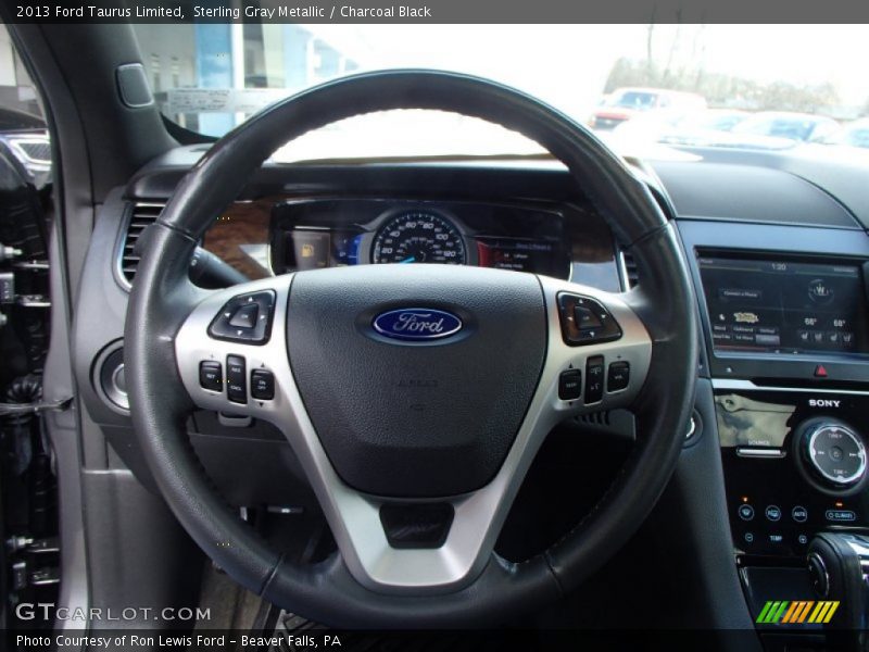 Sterling Gray Metallic / Charcoal Black 2013 Ford Taurus Limited