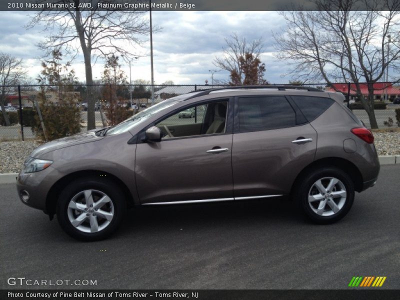 Platinum Graphite Metallic / Beige 2010 Nissan Murano SL AWD