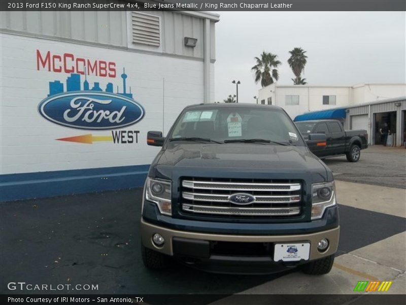 Blue Jeans Metallic / King Ranch Chaparral Leather 2013 Ford F150 King Ranch SuperCrew 4x4