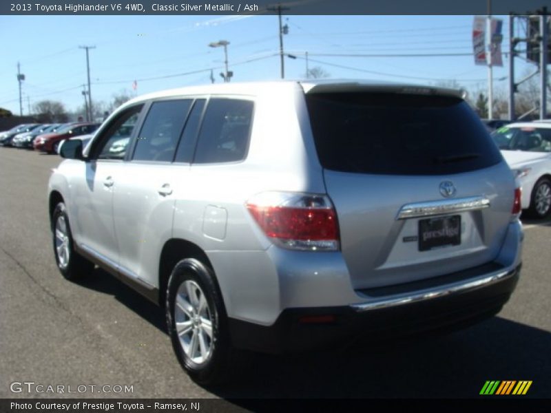 Classic Silver Metallic / Ash 2013 Toyota Highlander V6 4WD