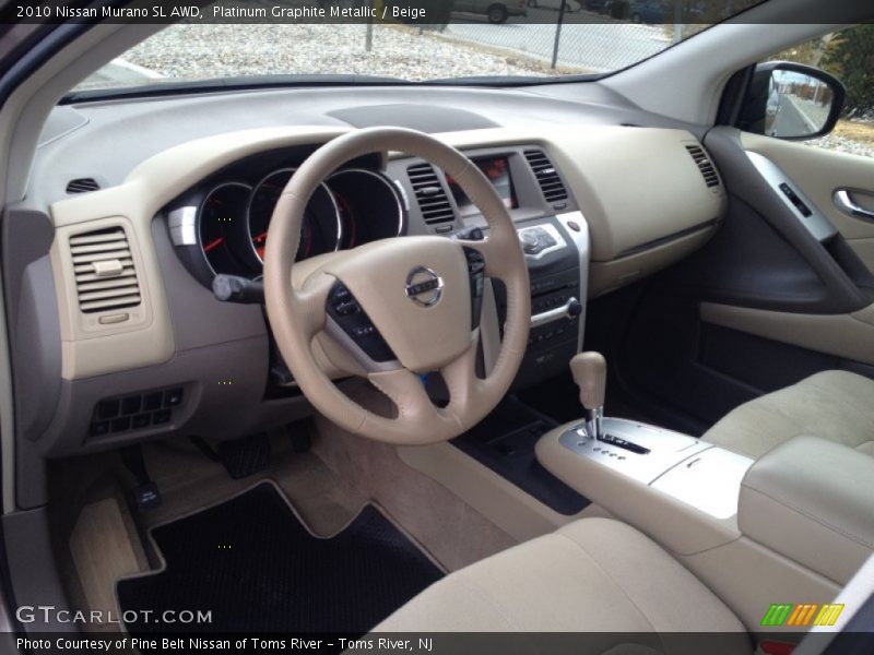  2010 Murano SL AWD Beige Interior
