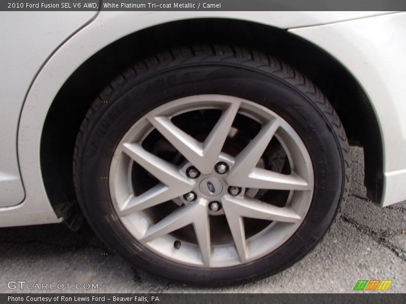 White Platinum Tri-coat Metallic / Camel 2010 Ford Fusion SEL V6 AWD
