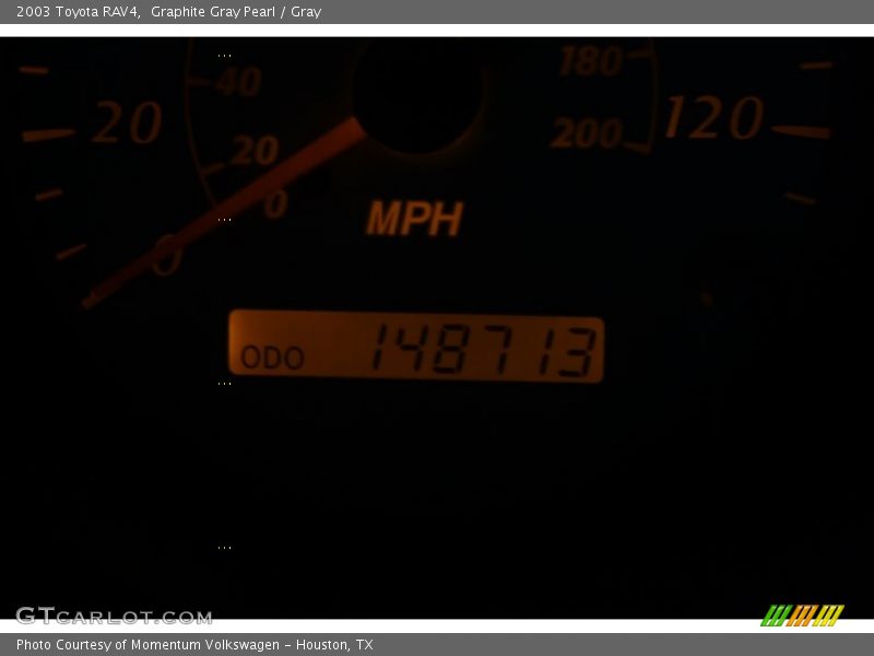 Graphite Gray Pearl / Gray 2003 Toyota RAV4