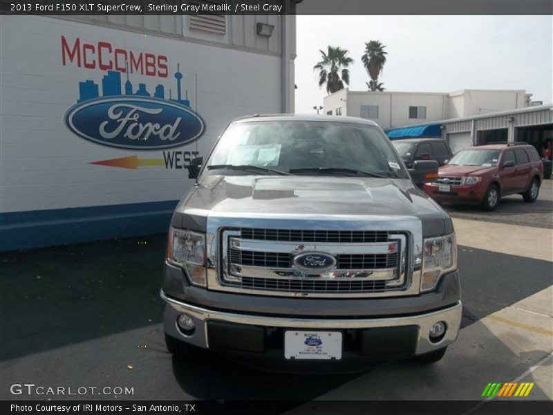 Sterling Gray Metallic / Steel Gray 2013 Ford F150 XLT SuperCrew