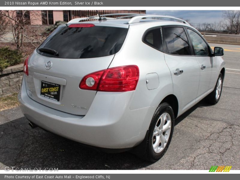 Silver Ice / Black 2010 Nissan Rogue AWD Krom Edition