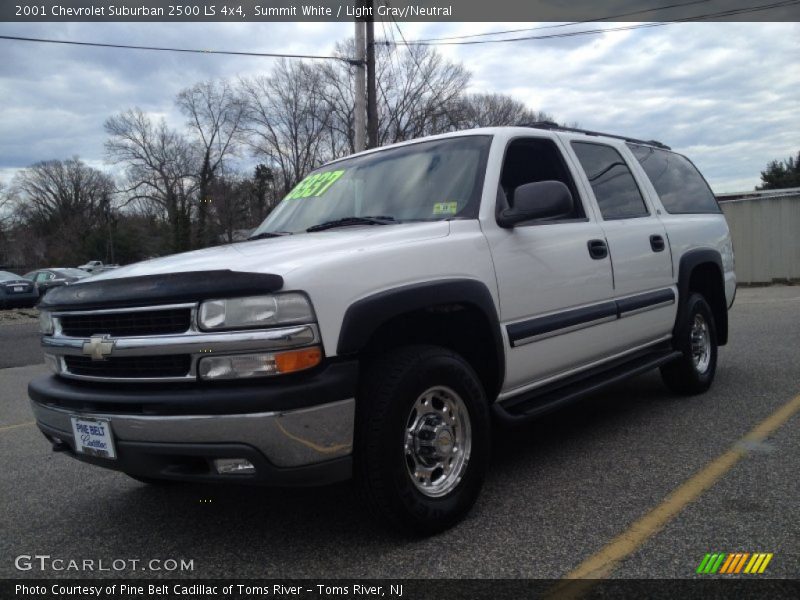 Summit White / Light Gray/Neutral 2001 Chevrolet Suburban 2500 LS 4x4