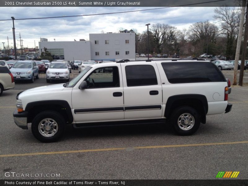 Summit White / Light Gray/Neutral 2001 Chevrolet Suburban 2500 LS 4x4