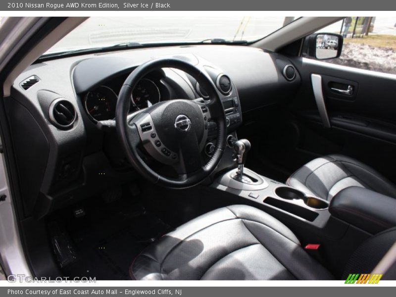 Silver Ice / Black 2010 Nissan Rogue AWD Krom Edition
