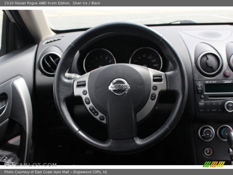 Silver Ice / Black 2010 Nissan Rogue AWD Krom Edition