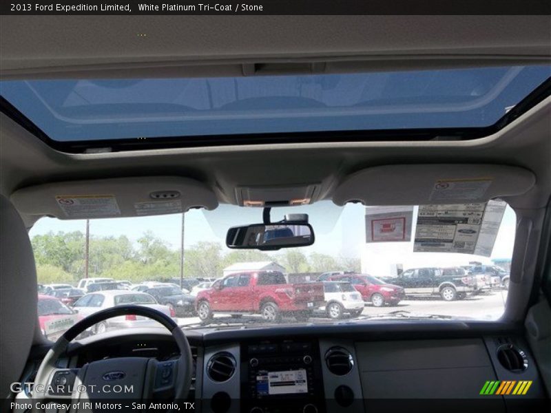 White Platinum Tri-Coat / Stone 2013 Ford Expedition Limited