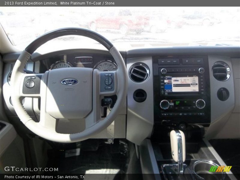 White Platinum Tri-Coat / Stone 2013 Ford Expedition Limited