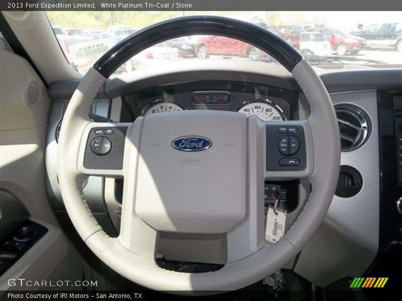 White Platinum Tri-Coat / Stone 2013 Ford Expedition Limited