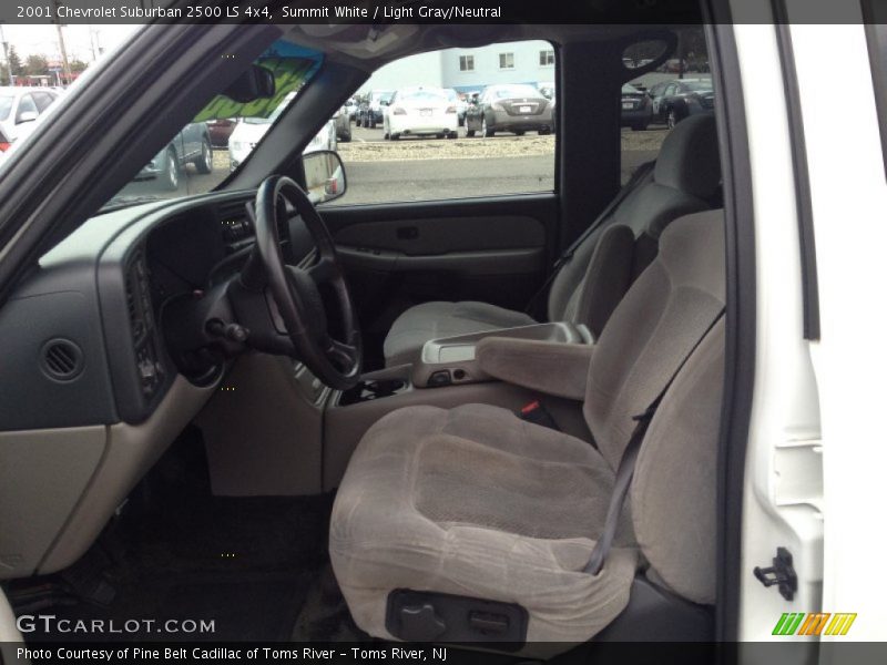 Summit White / Light Gray/Neutral 2001 Chevrolet Suburban 2500 LS 4x4