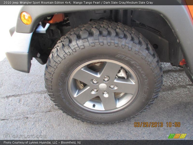 Mango Tango Pearl / Dark Slate Gray/Medium Slate Gray 2010 Jeep Wrangler Sport Mountain Edition 4x4