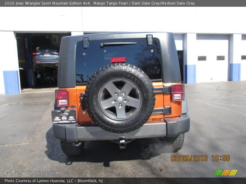 Mango Tango Pearl / Dark Slate Gray/Medium Slate Gray 2010 Jeep Wrangler Sport Mountain Edition 4x4