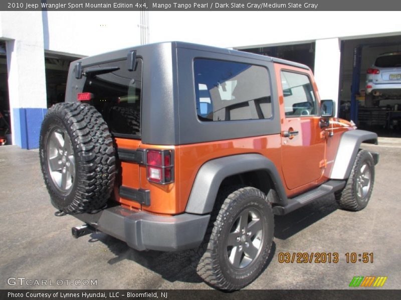 Mango Tango Pearl / Dark Slate Gray/Medium Slate Gray 2010 Jeep Wrangler Sport Mountain Edition 4x4