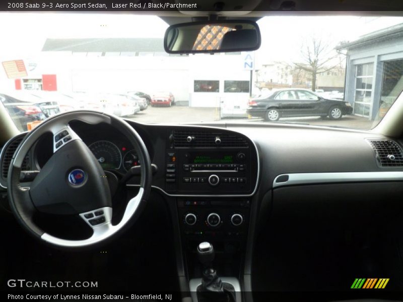 Laser Red / Black/Parchment 2008 Saab 9-3 Aero Sport Sedan
