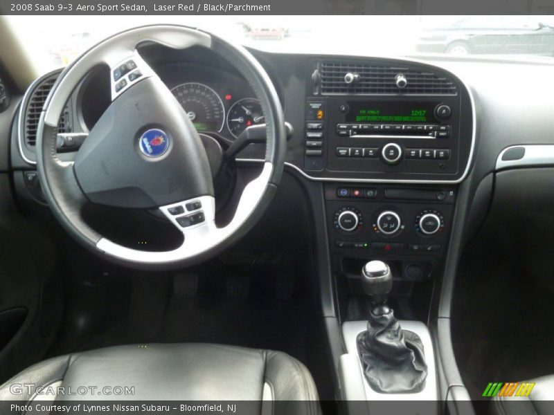 Laser Red / Black/Parchment 2008 Saab 9-3 Aero Sport Sedan