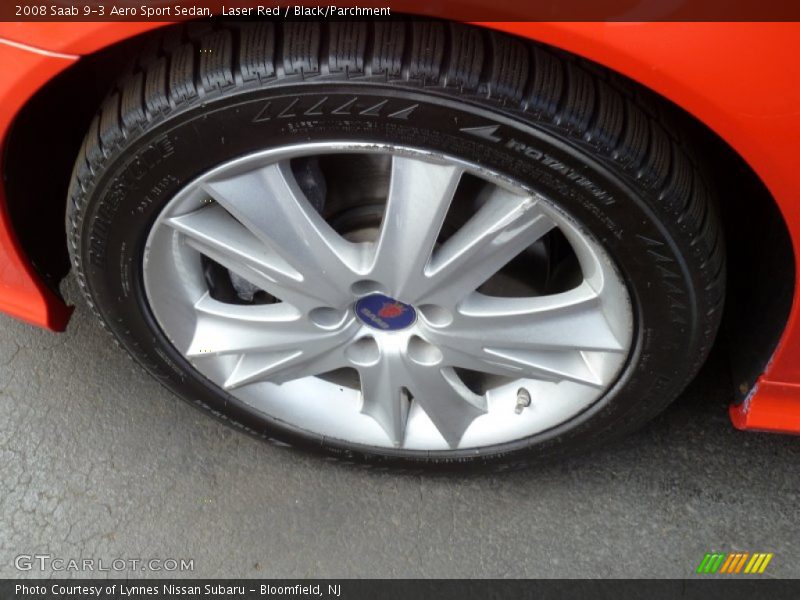 Laser Red / Black/Parchment 2008 Saab 9-3 Aero Sport Sedan