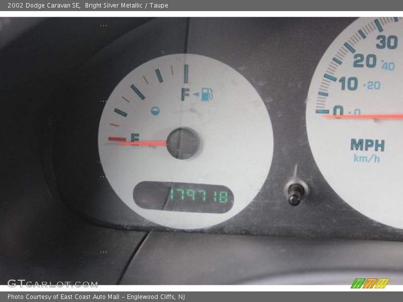 Bright Silver Metallic / Taupe 2002 Dodge Caravan SE