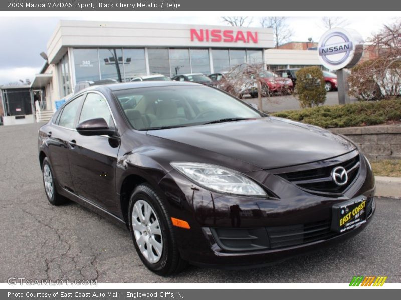 Black Cherry Metallic / Beige 2009 Mazda MAZDA6 i Sport