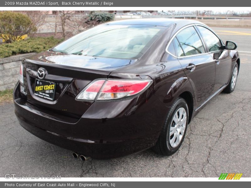 Black Cherry Metallic / Beige 2009 Mazda MAZDA6 i Sport