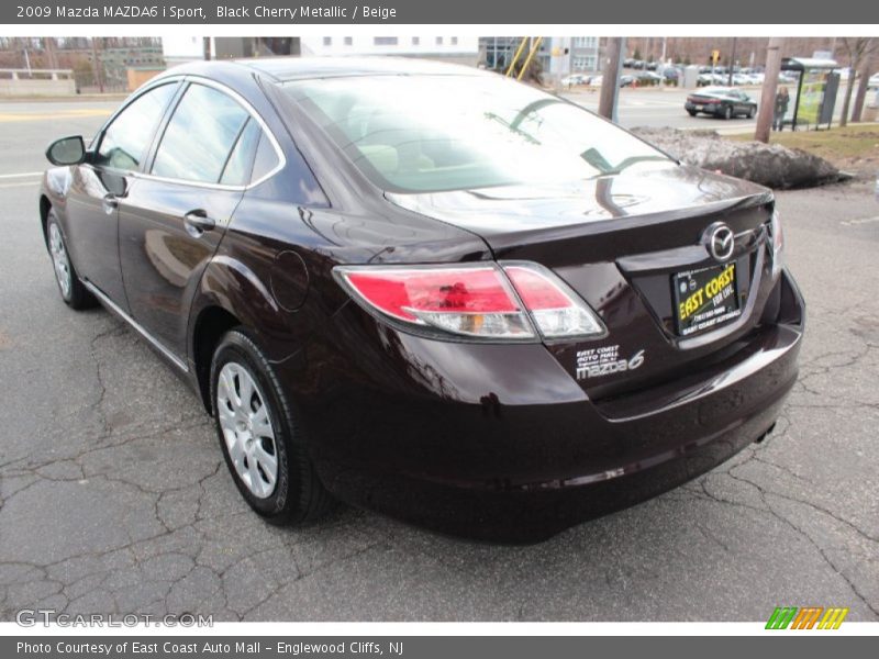 Black Cherry Metallic / Beige 2009 Mazda MAZDA6 i Sport