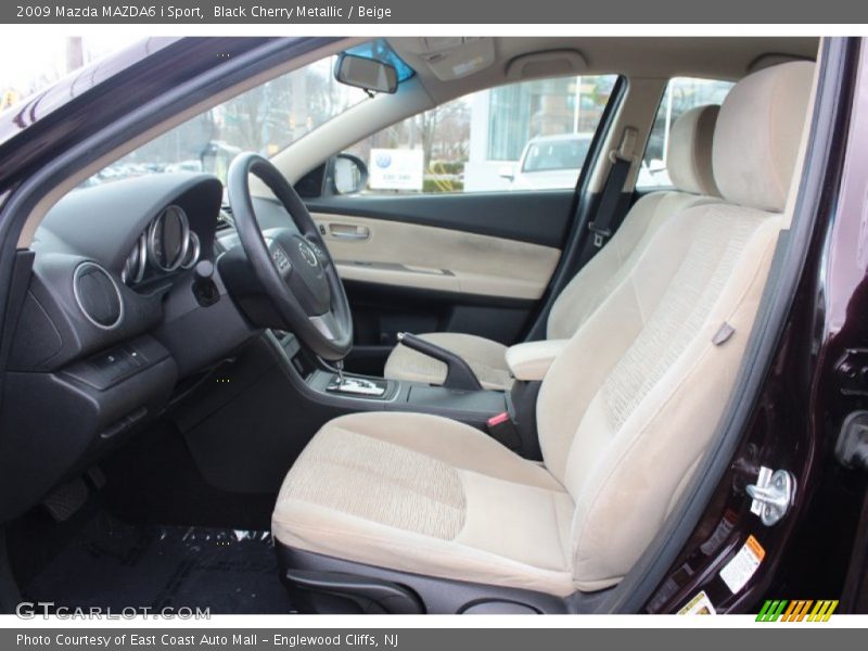 Black Cherry Metallic / Beige 2009 Mazda MAZDA6 i Sport