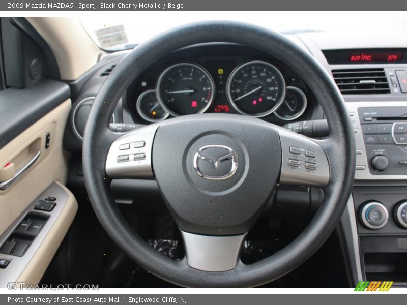Black Cherry Metallic / Beige 2009 Mazda MAZDA6 i Sport
