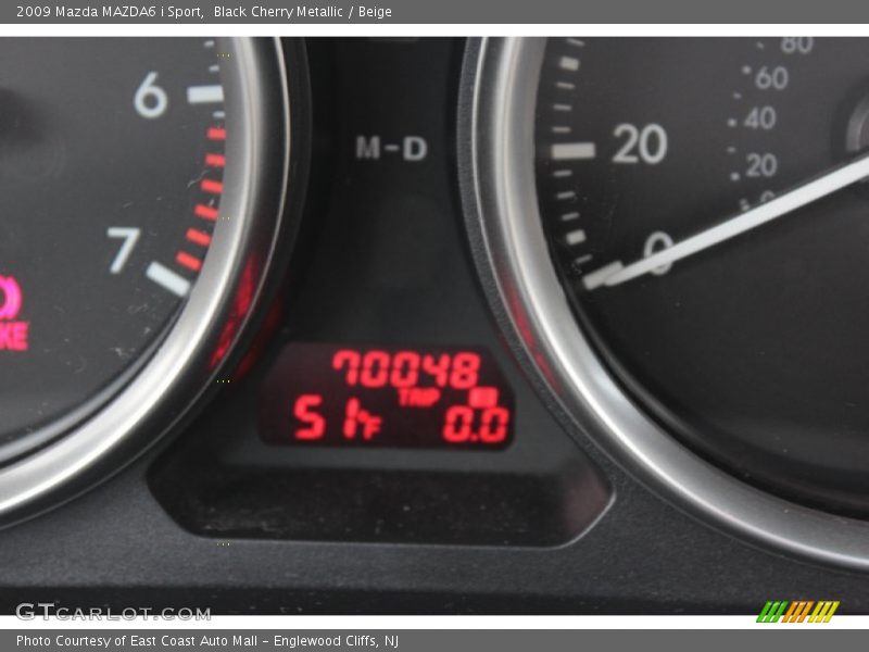 Black Cherry Metallic / Beige 2009 Mazda MAZDA6 i Sport