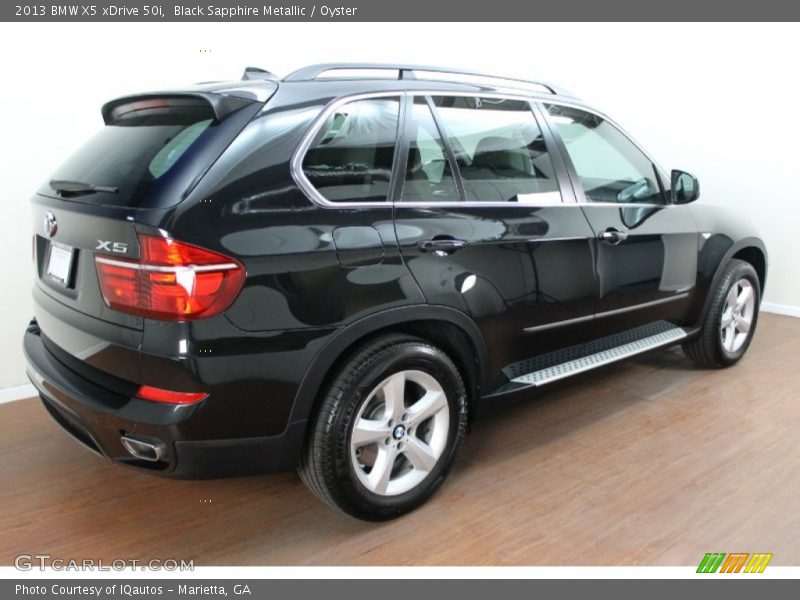 Black Sapphire Metallic / Oyster 2013 BMW X5 xDrive 50i