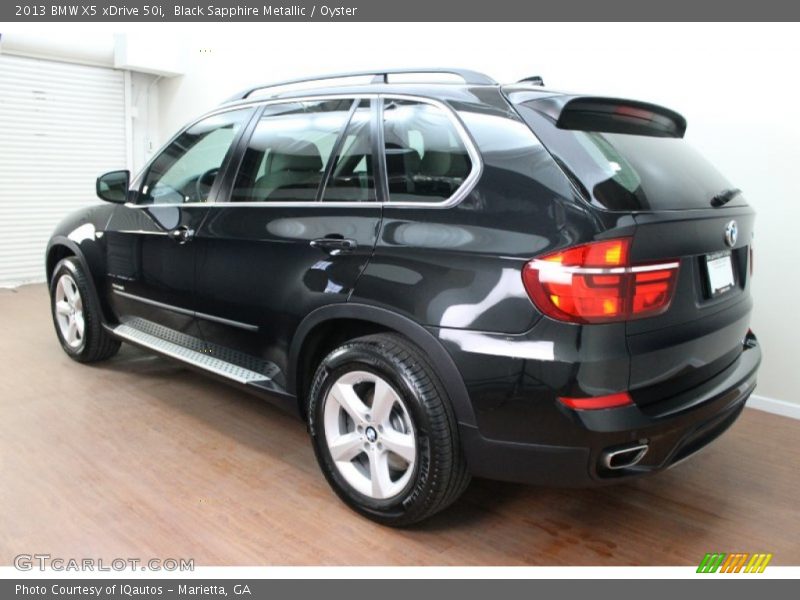 Black Sapphire Metallic / Oyster 2013 BMW X5 xDrive 50i