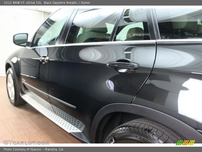 Black Sapphire Metallic / Oyster 2013 BMW X5 xDrive 50i