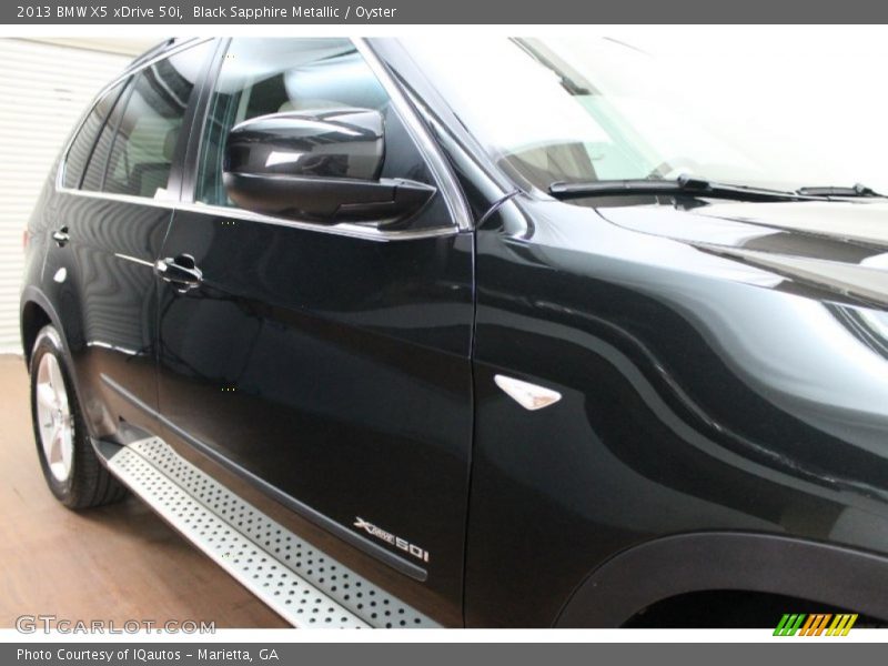 Black Sapphire Metallic / Oyster 2013 BMW X5 xDrive 50i