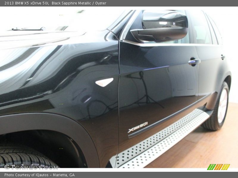 Black Sapphire Metallic / Oyster 2013 BMW X5 xDrive 50i