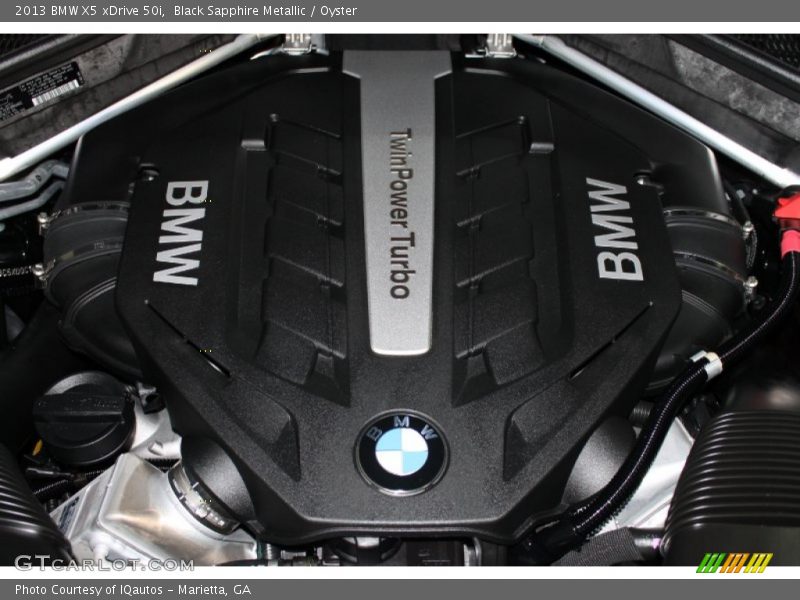 Black Sapphire Metallic / Oyster 2013 BMW X5 xDrive 50i