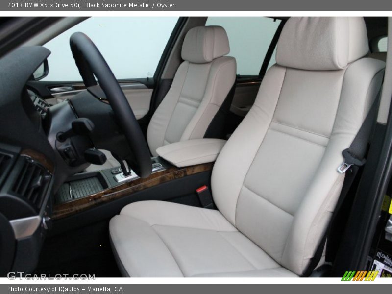 Black Sapphire Metallic / Oyster 2013 BMW X5 xDrive 50i