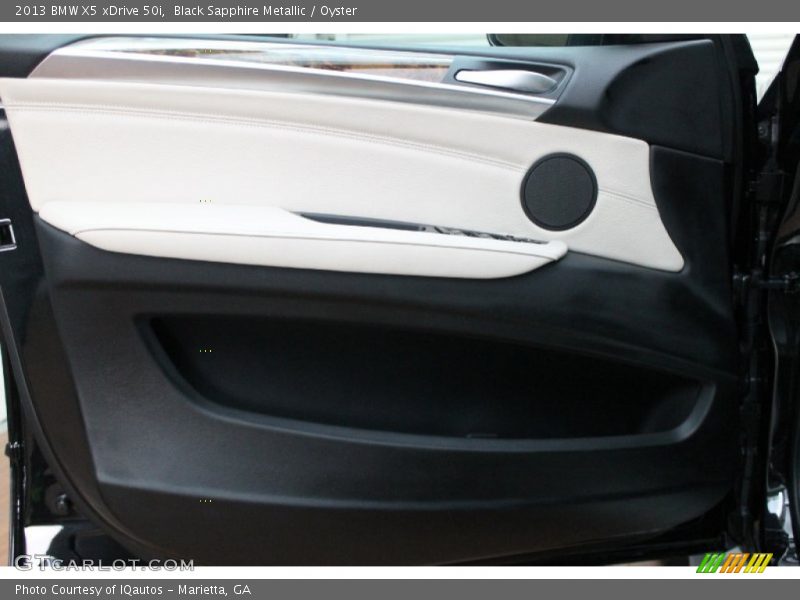 Black Sapphire Metallic / Oyster 2013 BMW X5 xDrive 50i