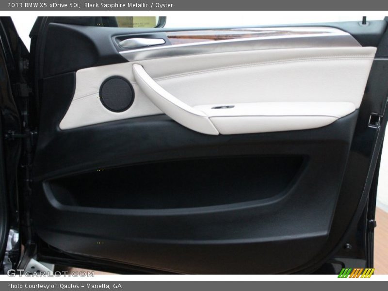 Black Sapphire Metallic / Oyster 2013 BMW X5 xDrive 50i