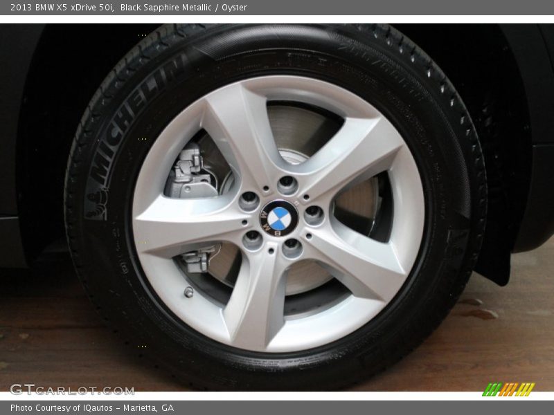 Black Sapphire Metallic / Oyster 2013 BMW X5 xDrive 50i
