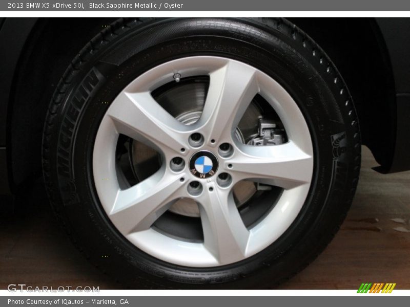 Black Sapphire Metallic / Oyster 2013 BMW X5 xDrive 50i