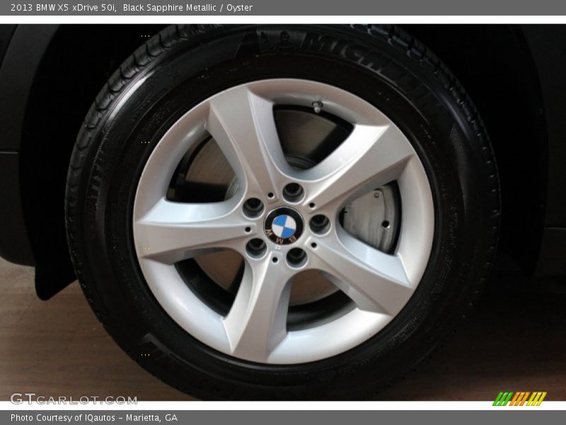 Black Sapphire Metallic / Oyster 2013 BMW X5 xDrive 50i