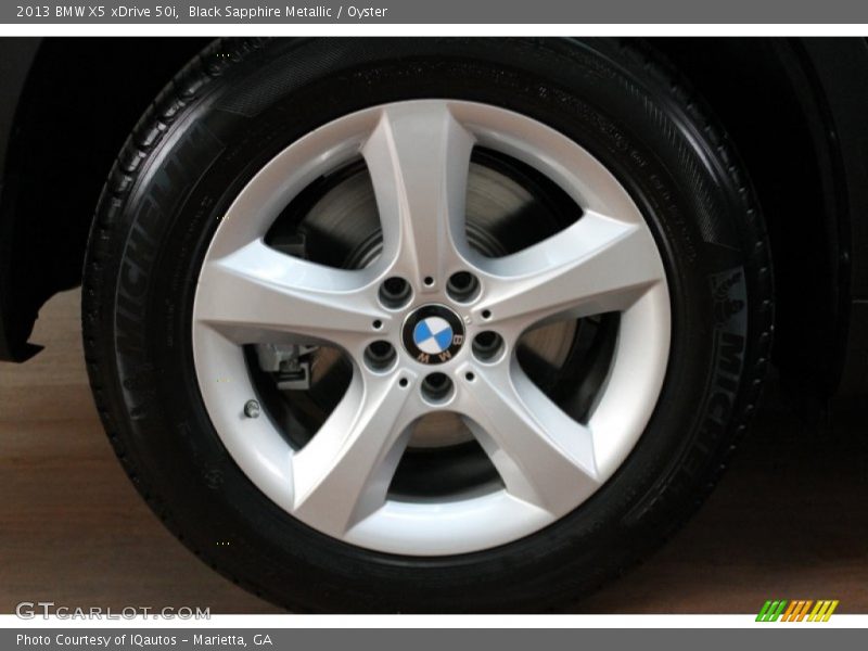Black Sapphire Metallic / Oyster 2013 BMW X5 xDrive 50i