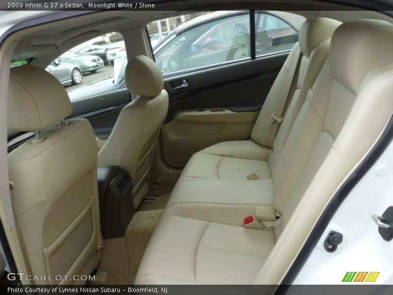Moonlight White / Stone 2009 Infiniti G 37 x Sedan