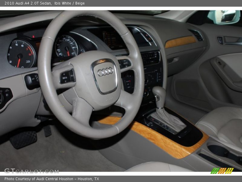 Ibis White / Beige 2010 Audi A4 2.0T Sedan