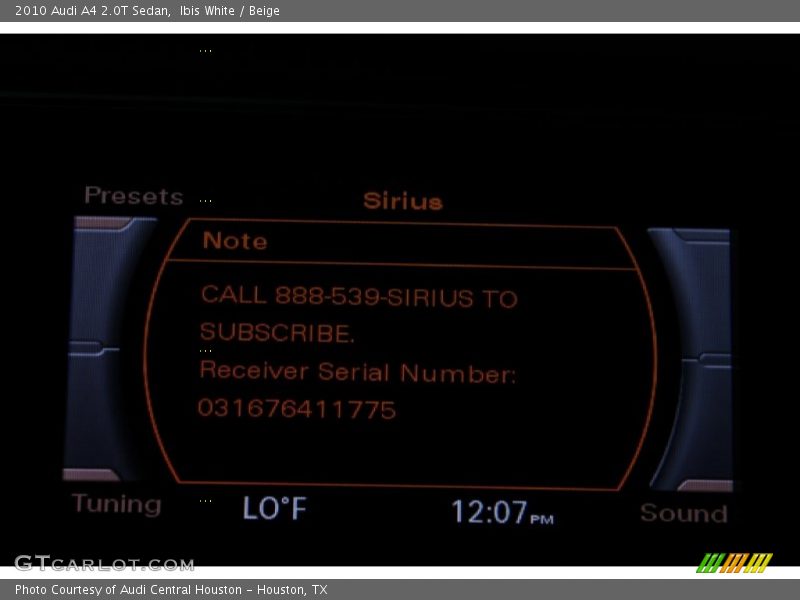 Ibis White / Beige 2010 Audi A4 2.0T Sedan